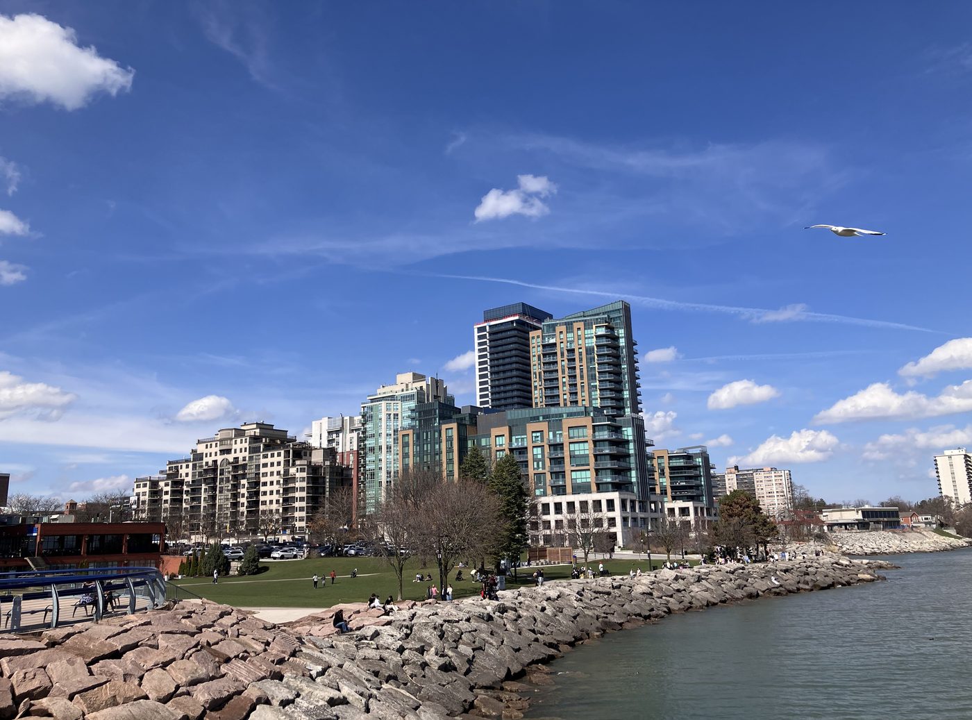 The downtown Burlington waterfront on Lake Ontario — Sensible serves commercial and industrial buildings across Burlington, Ontario