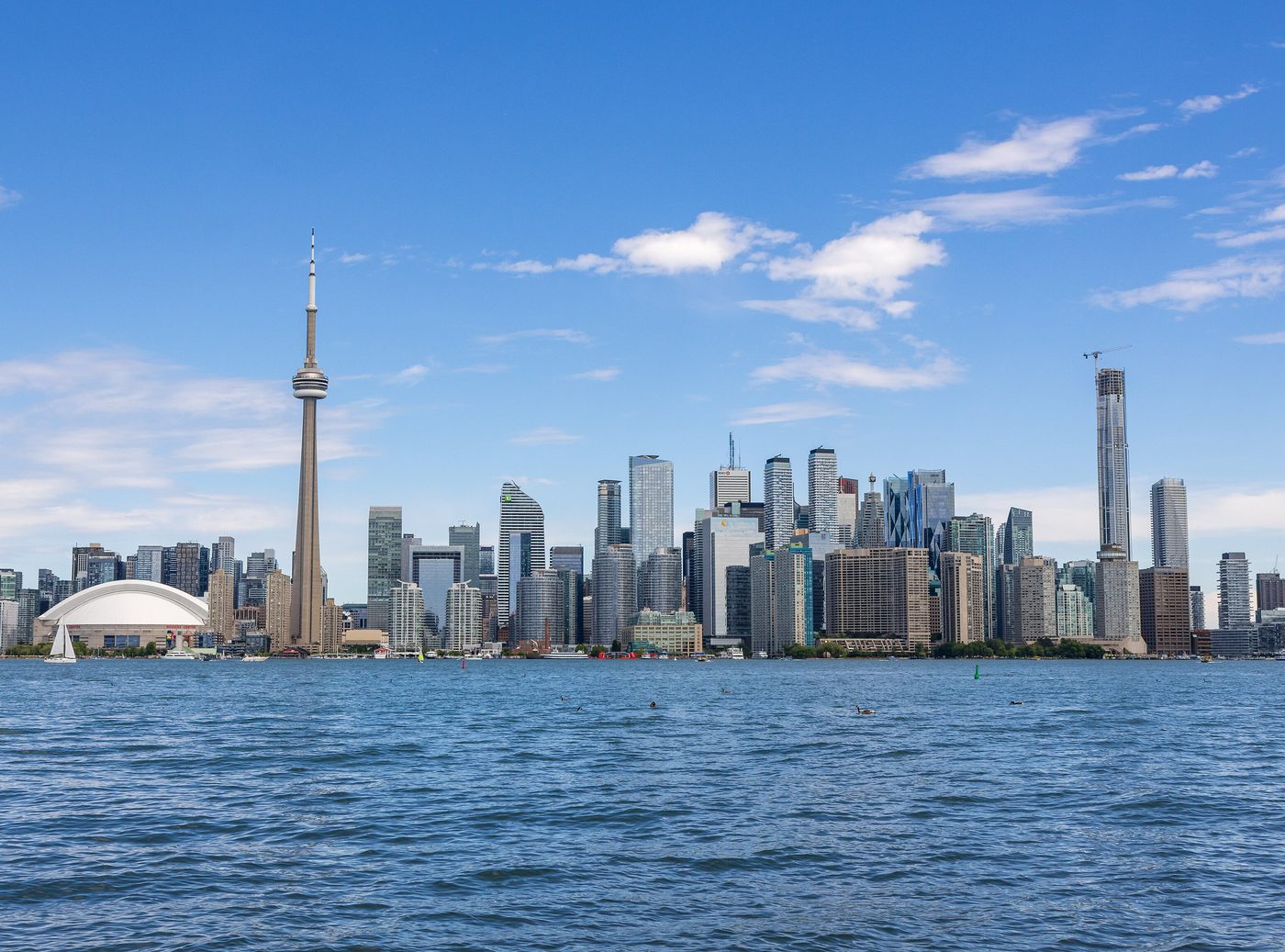 The downtown Toronto skyline seen across the harbour from the Toronto Islands — Sensible serves commercial and industrial buildings across Toronto, Ontario