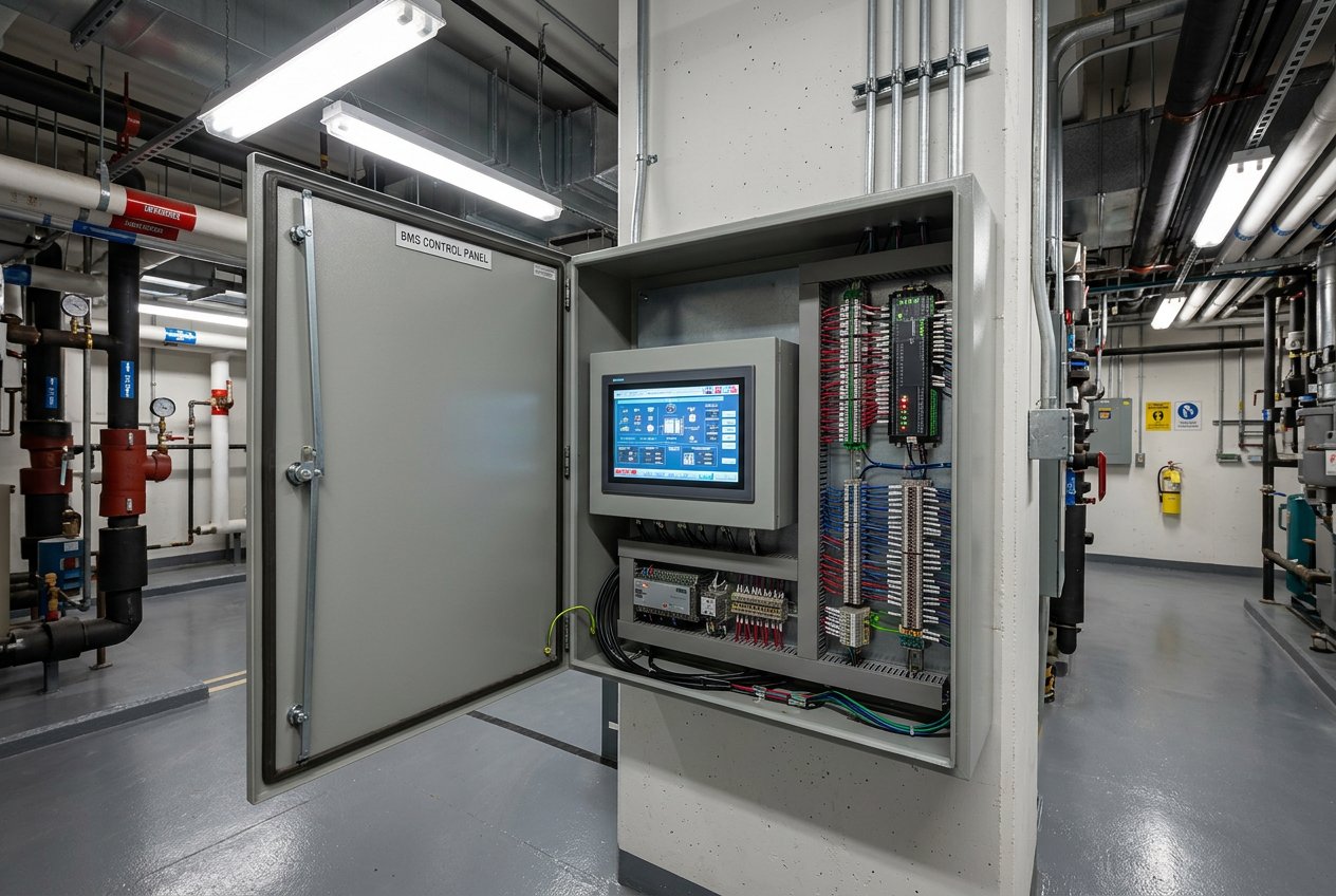 Building automation control panel and network interface